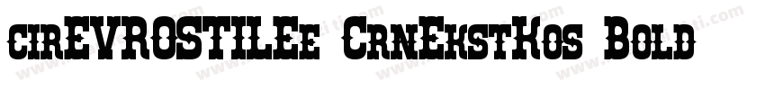 cirEVROSTILEe CrnEkstKos Bold 下载字体转换
